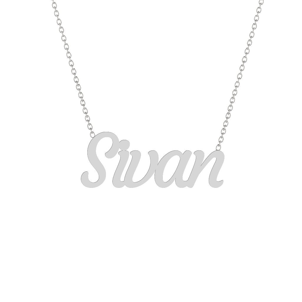 Gold Name Necklace - Sivan